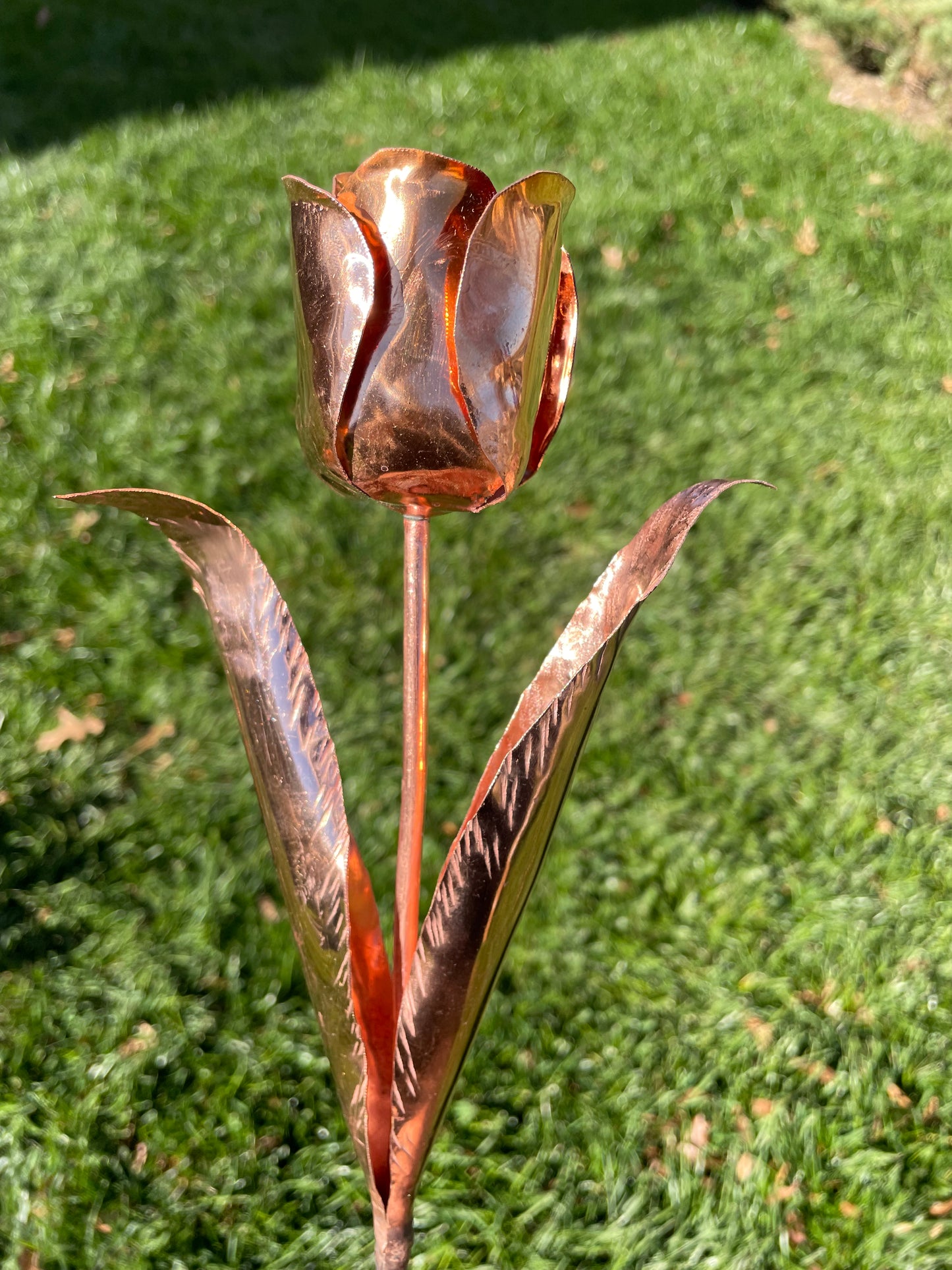 Handmade Copper Rose Flower | Metal Anniversary Gift | Eternal Rose for Home Décor & Romantic Gift