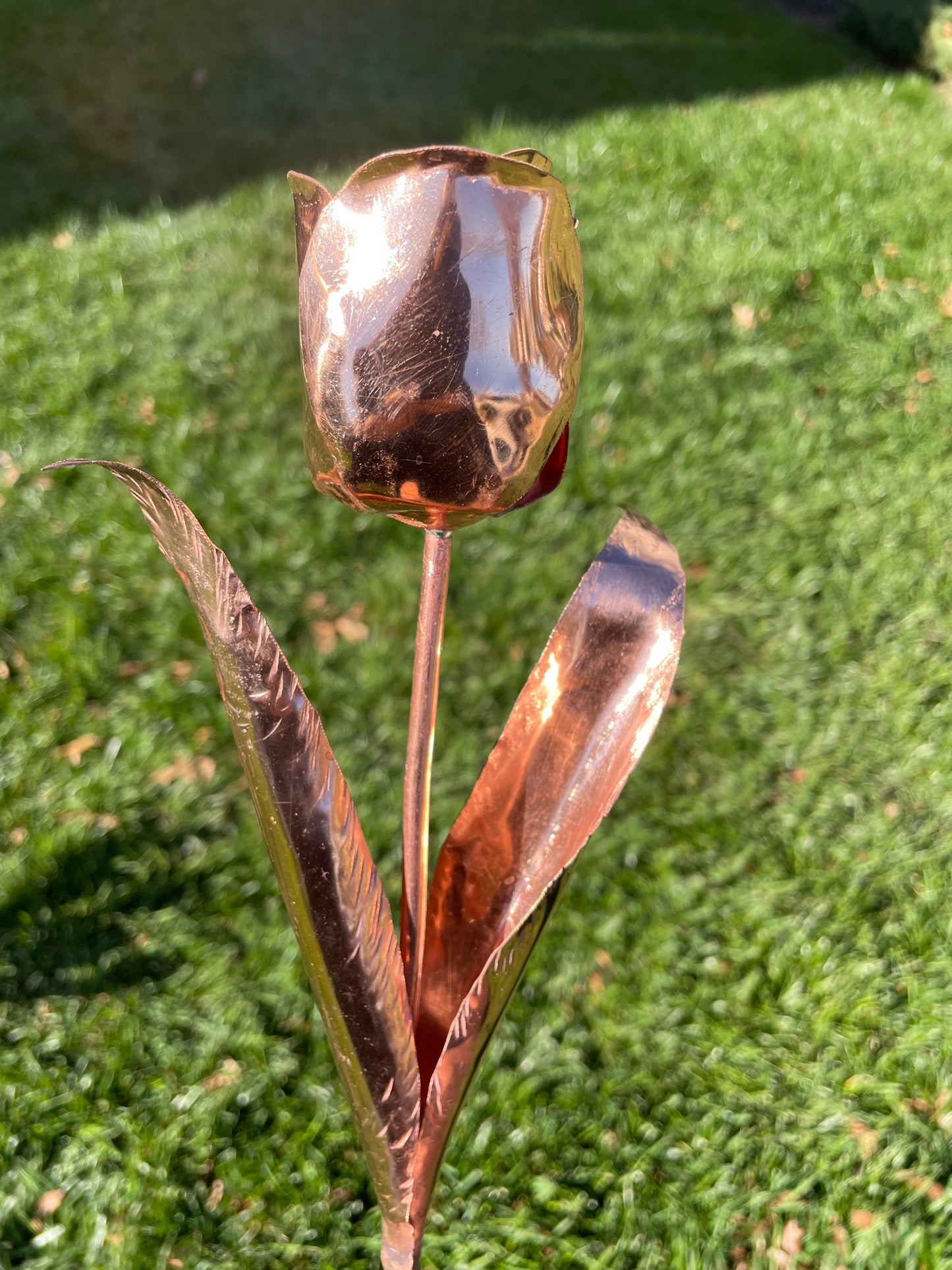 Handmade Copper Rose Flower | Metal Anniversary Gift | Eternal Rose for Home Décor & Romantic Gift