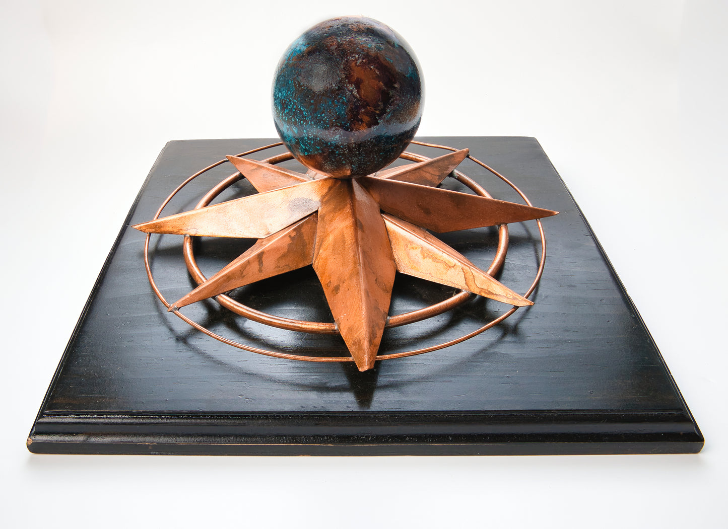 Handcrafted Copper Globe/Compass