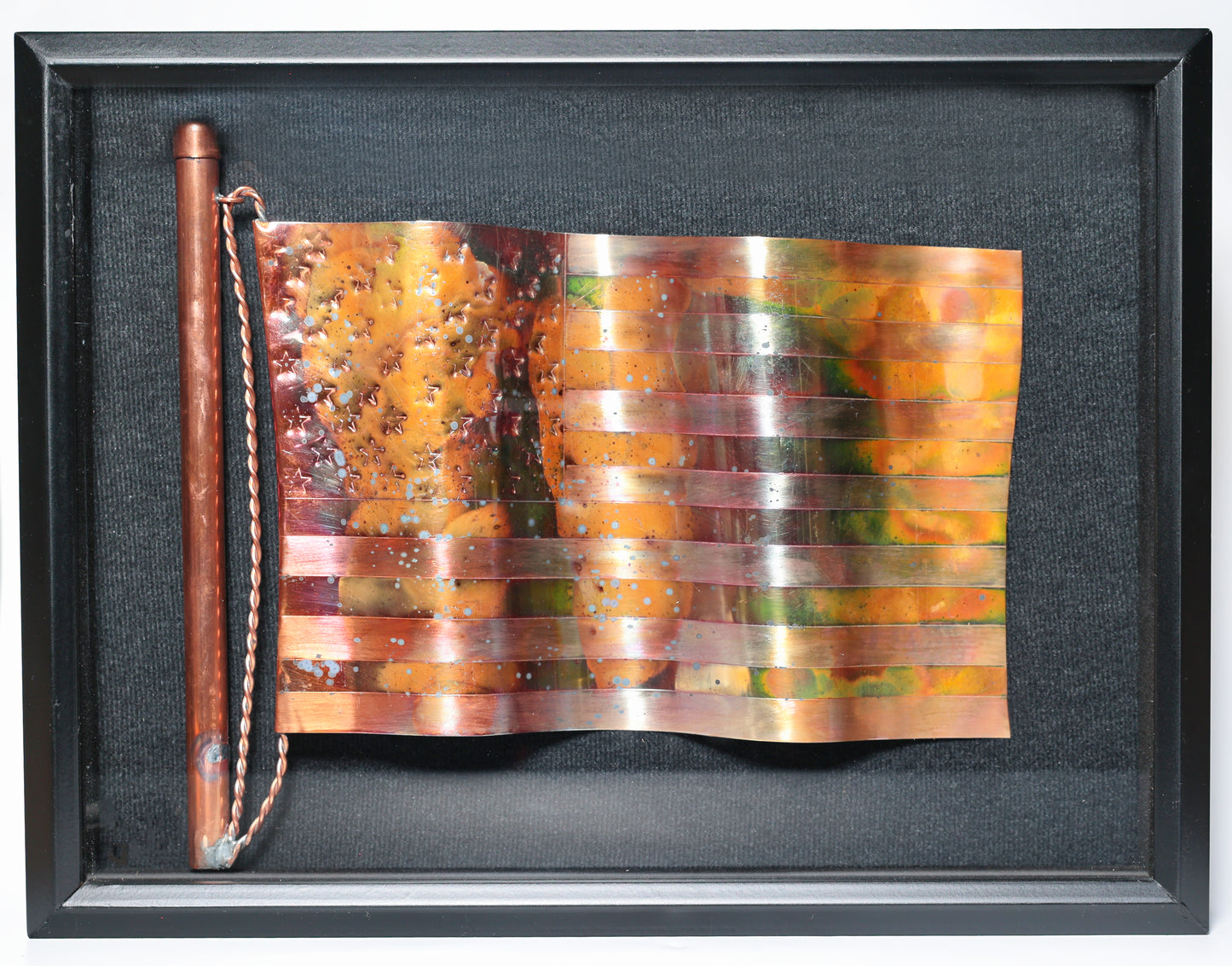Heat Patina Copper Flag