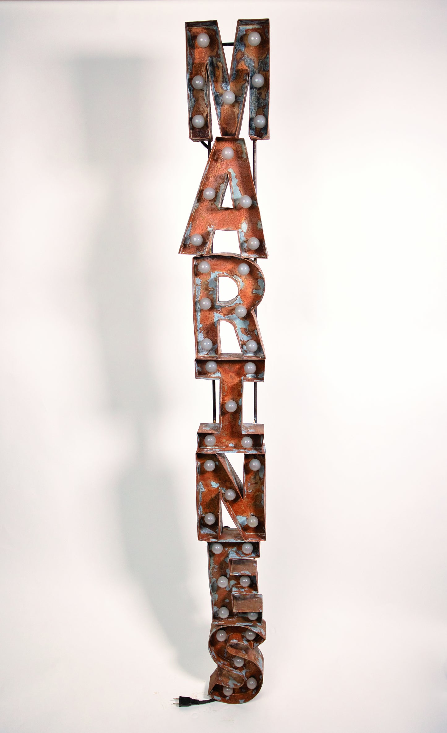 Distressed Lighted Veteran Signs