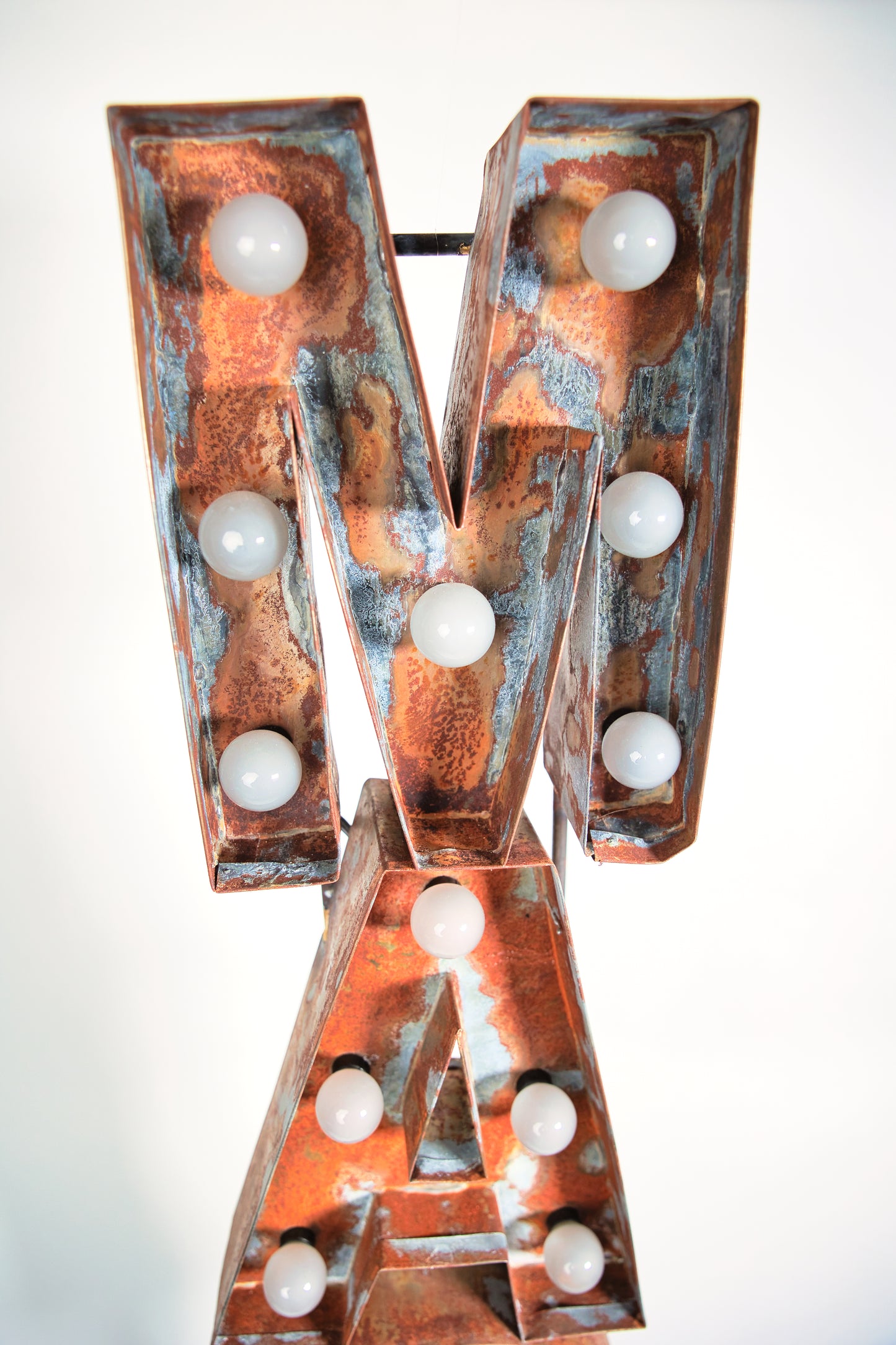 Distressed Lighted Veteran Signs