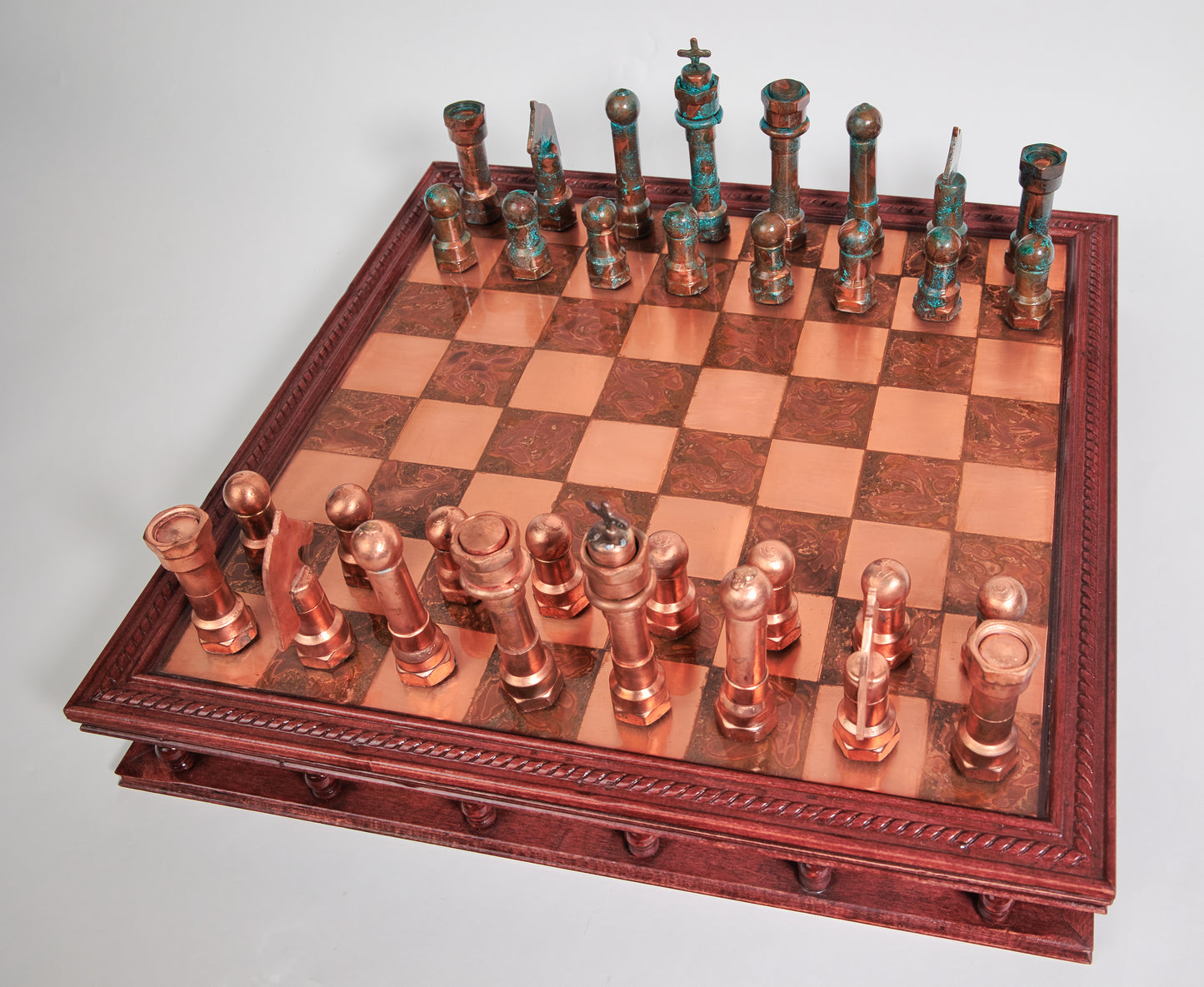 Copper Rosewood Chess Set