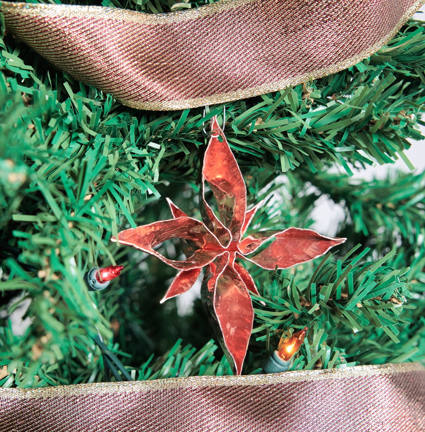 Copper 8 Point Star Ornament and Tree Topper