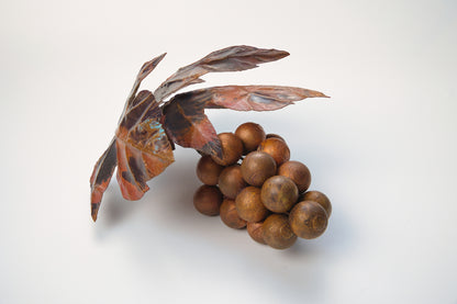 Decorative Copper Grapes and Bowl