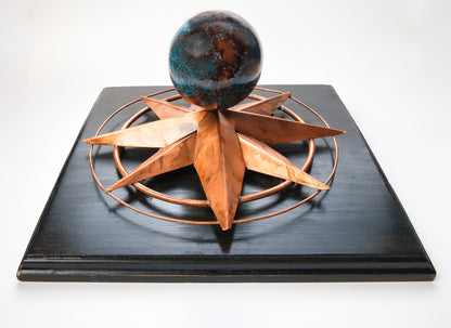 Handcrafted Copper Globe/Compass