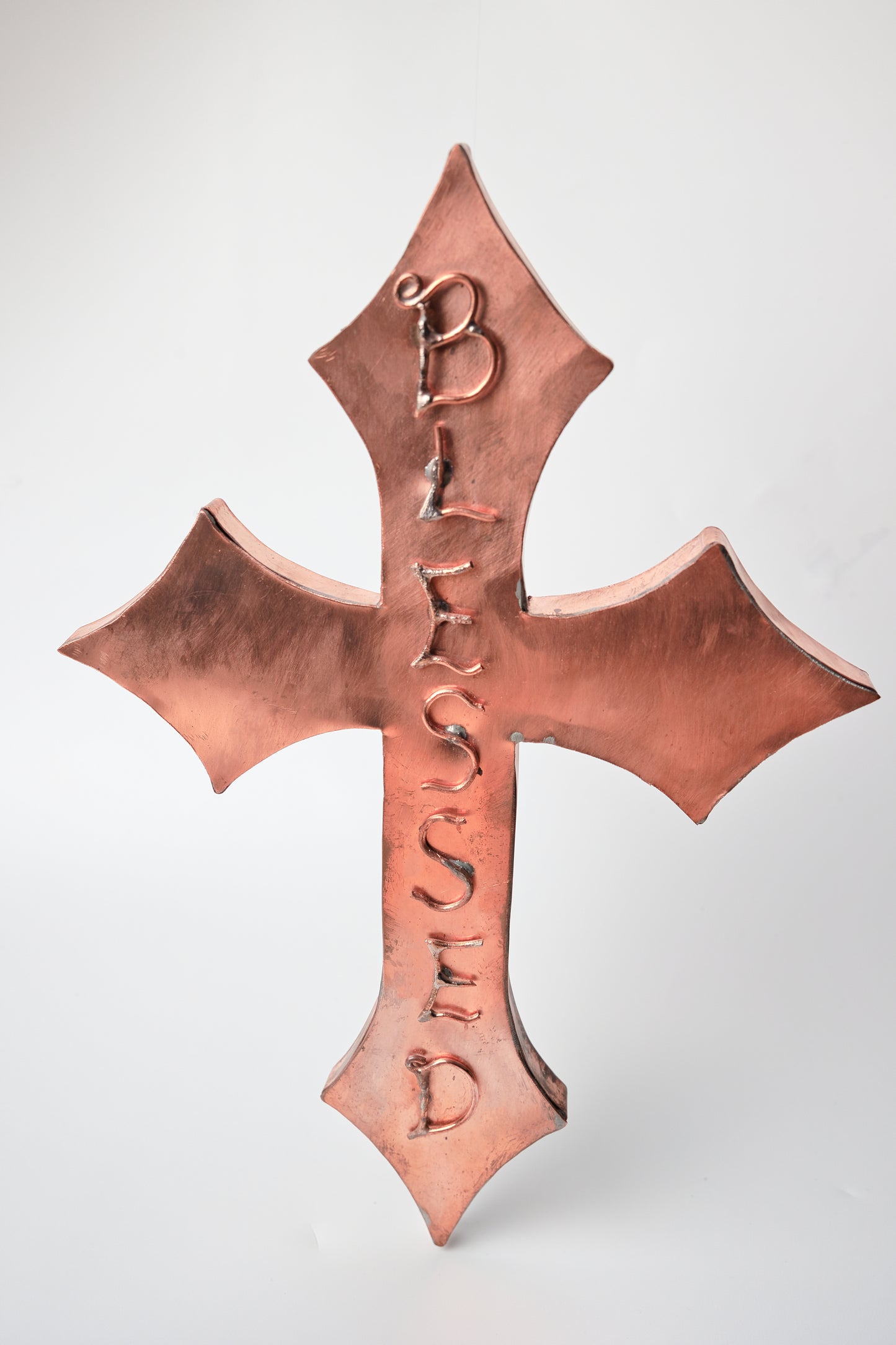 Copper Holy Cross - "Blessed"
