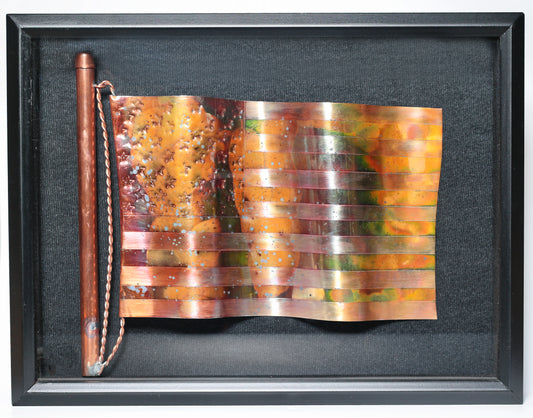 Heat Patina Copper Flag