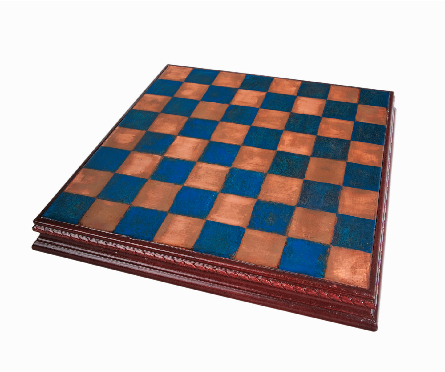 Ice Blue Copper Chess Set