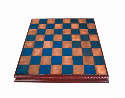 Ice Blue Copper Chess Set