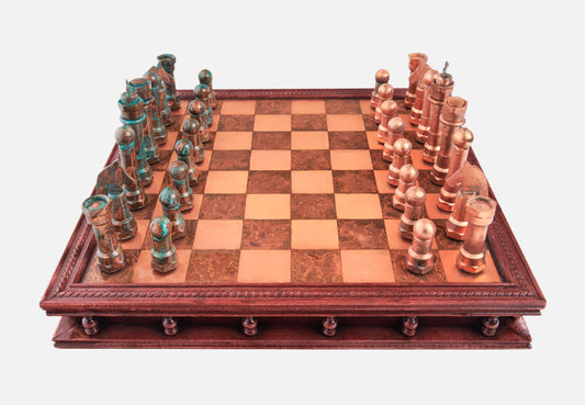 Copper Rosewood Chess Set