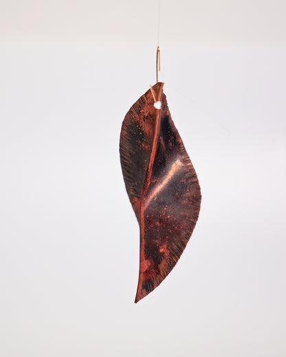 Curved Copper Christmas Ornament