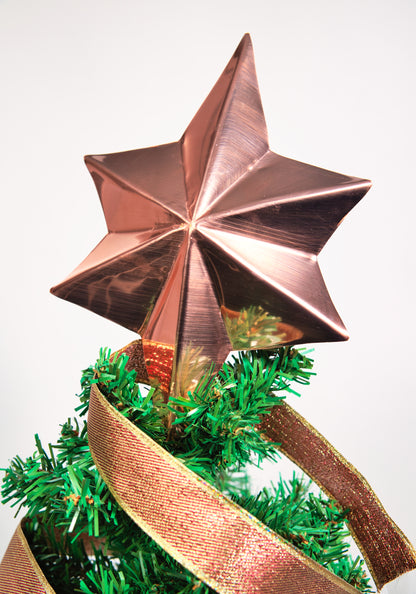 6 Pointed Copper Christmas Tree Topper