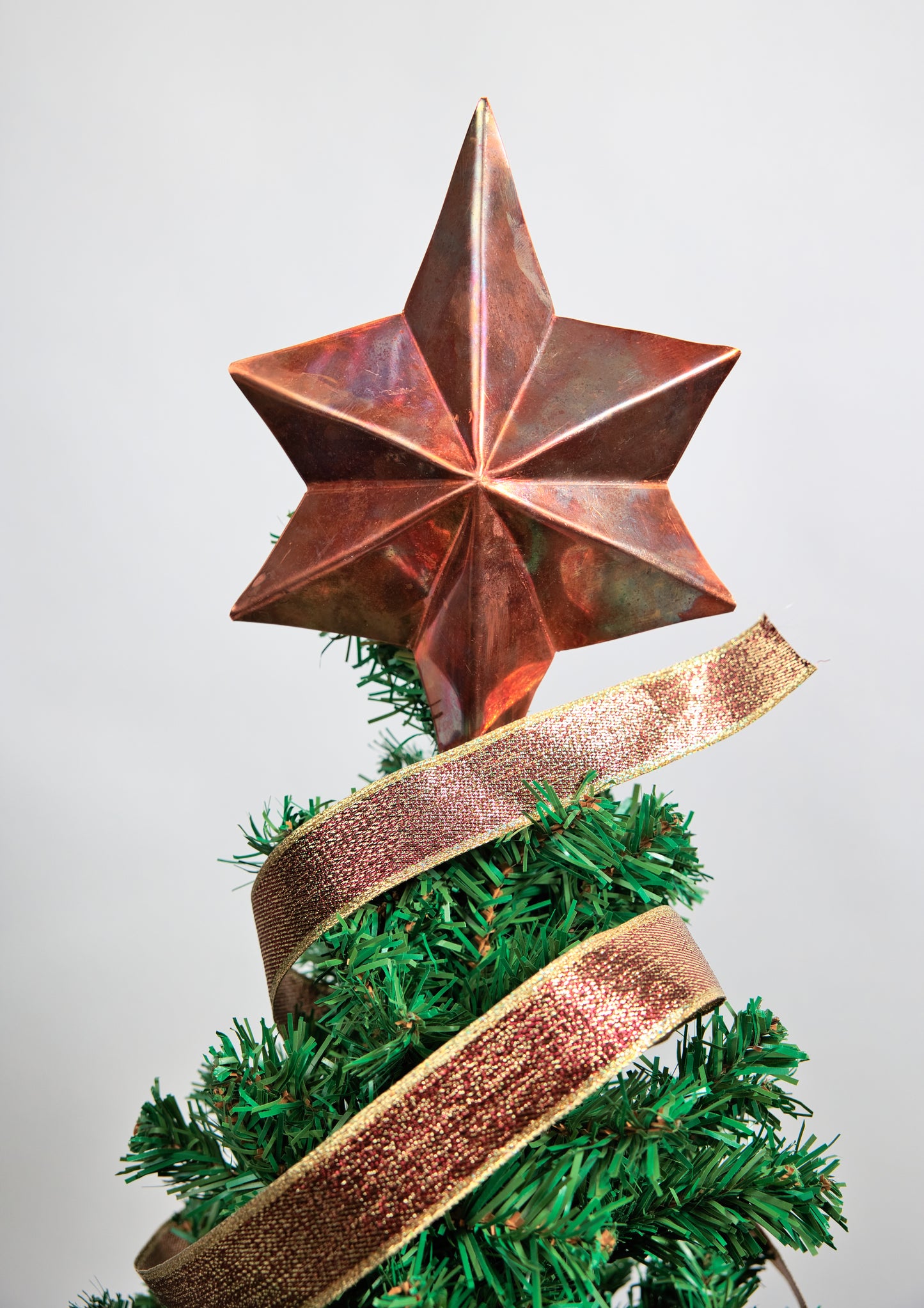 6 Pointed Copper Christmas Tree Topper