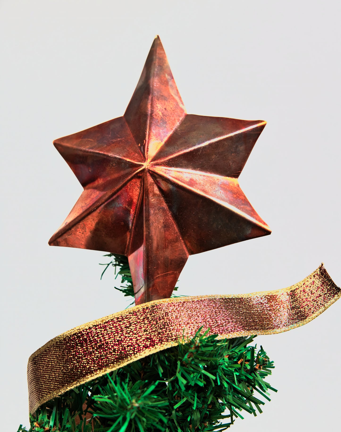 6 Pointed Copper Christmas Tree Topper