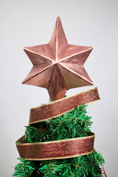 6 Pointed Copper Christmas Tree Topper