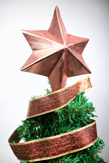6 Pointed Copper Christmas Tree Topper